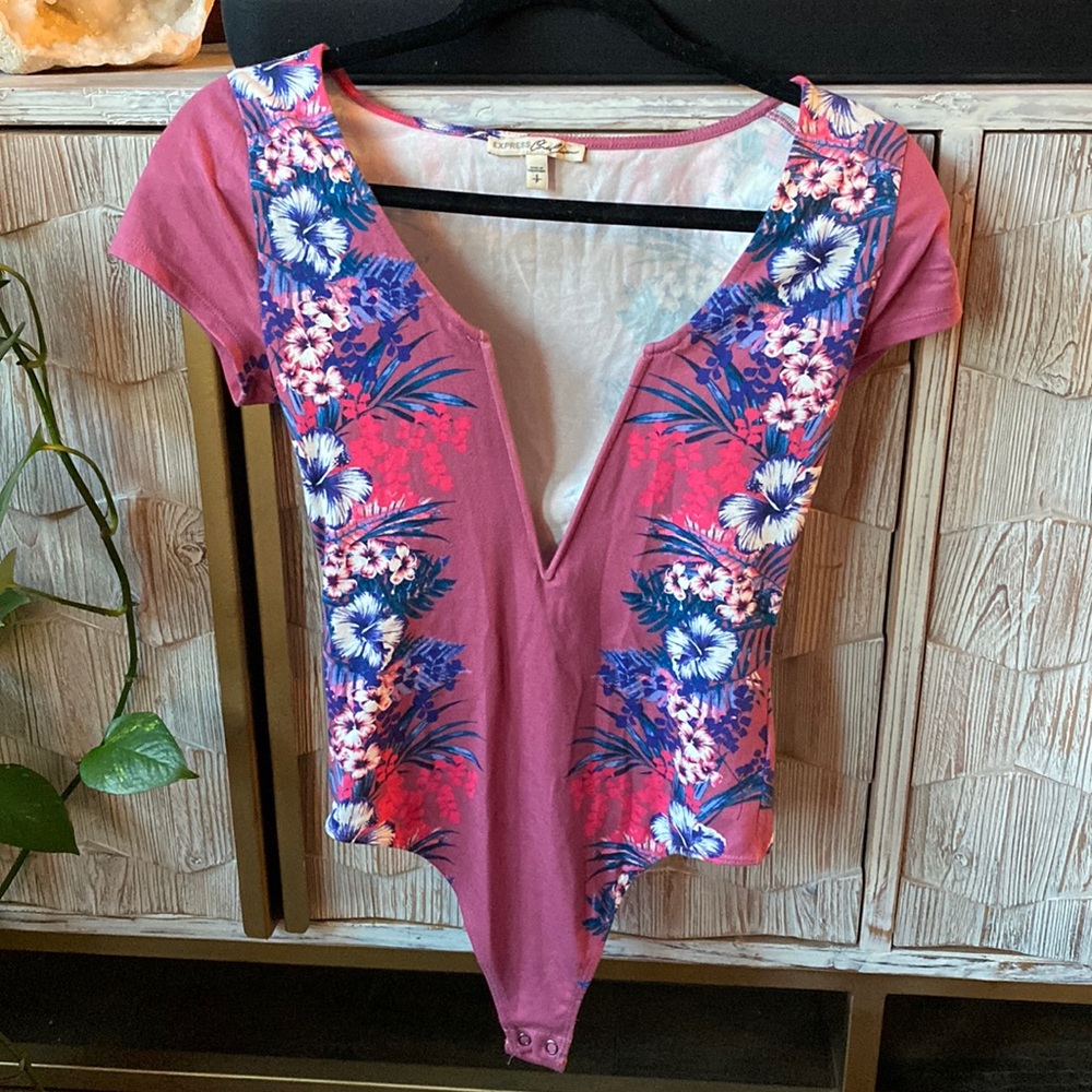 Express V Cut Thong Body Suit